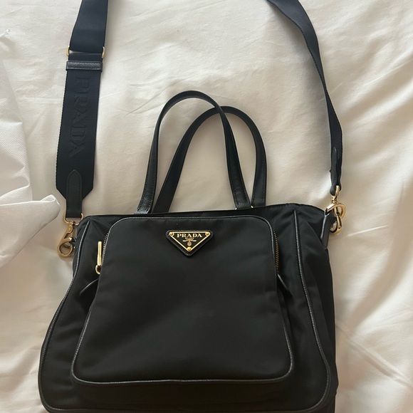 Prada Nero Tessuto Saffian Handbag - Picture 3 of 5